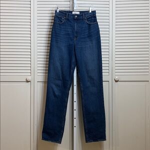 Abercrombie & Fitch Curve Love Ultra High Rise 90's Straight Jeans Size 6 XL